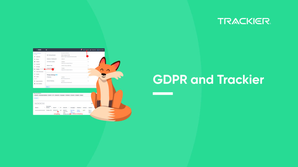 GDPR and Trackier