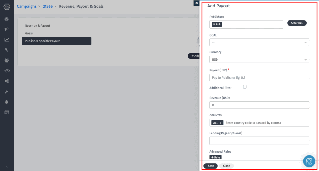 Publisher Detail Form