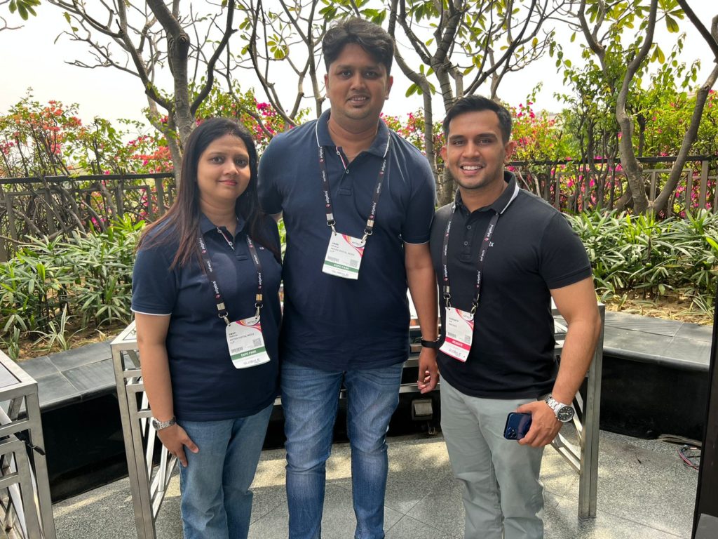 Team Trackier with clients at AdTech Bash