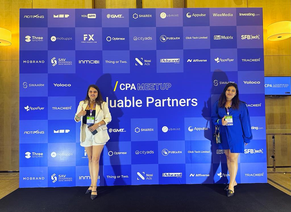 Anchal Siwag and Akansha Tiwari from Trackier at CPA Meetup Vietnam 2023